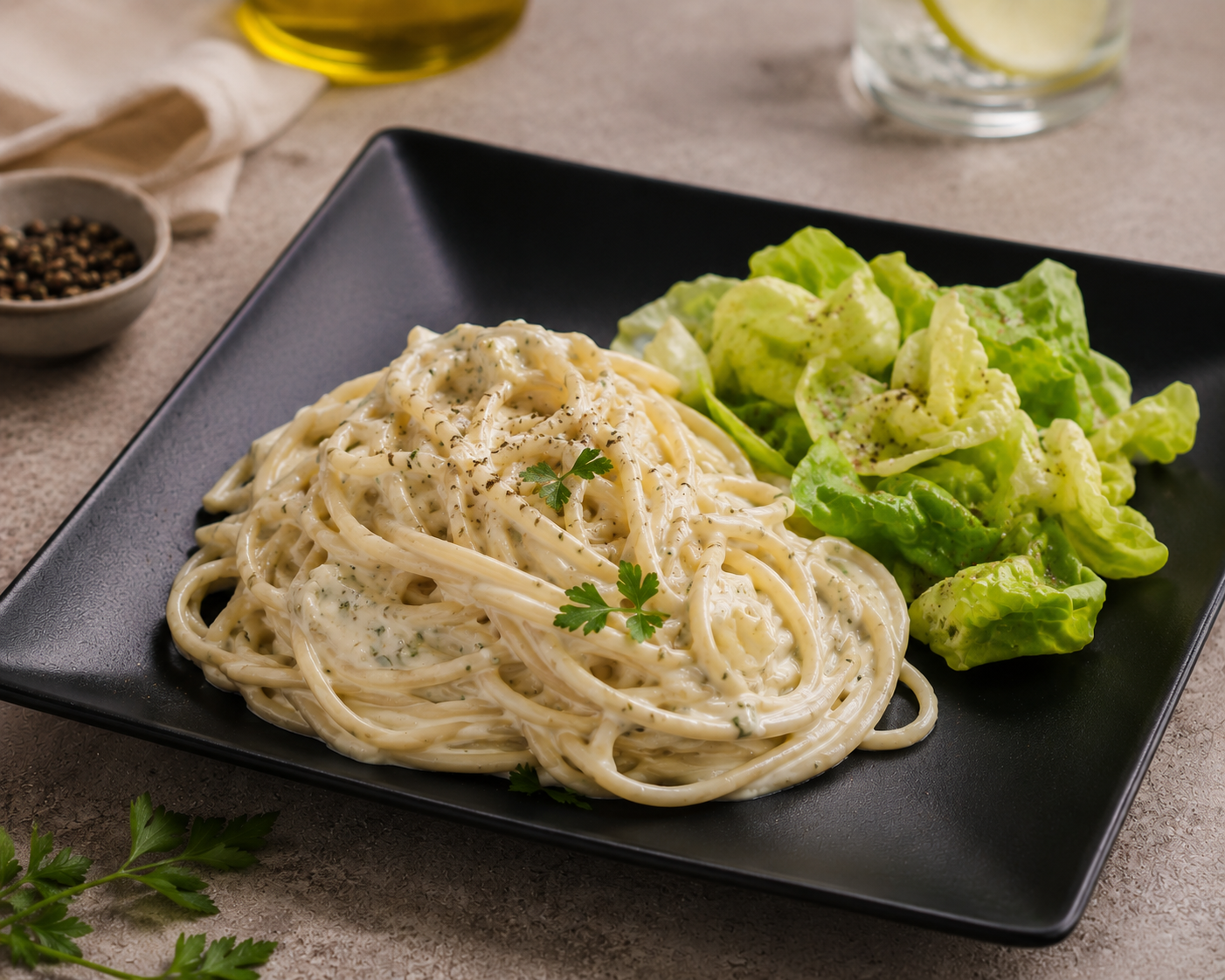 Spaghetti with Boursin